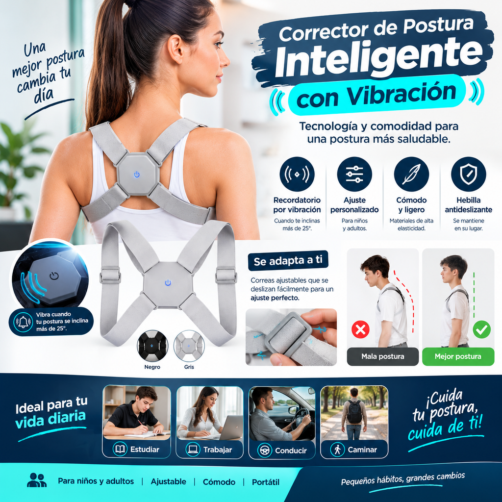 Corrector de Postura Inteligente con Vibración